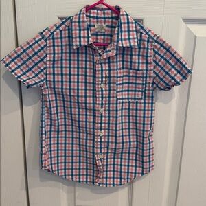Crewcuts Plaid Button Down Short Sleeve Shirt